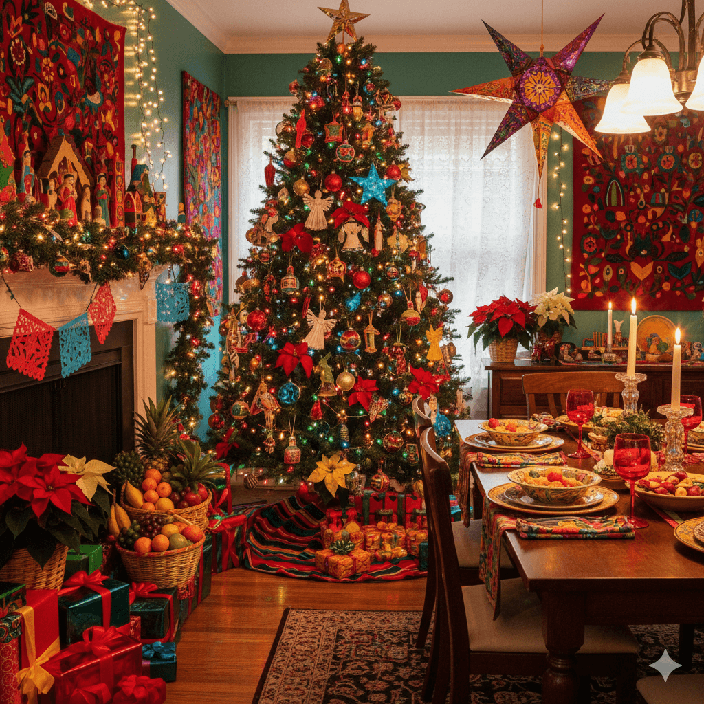 Latin-style colorful Christmas decoration
